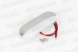 Светильник для подсветки палубы и трапов светодиодный 75х32 мм, белый теплый свет нерж. сталь
